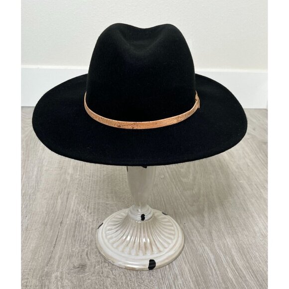 Tentree Recycled Wool Wide Brim Felt Hat NWT Meteorite Black Small - Picture 4 of 13